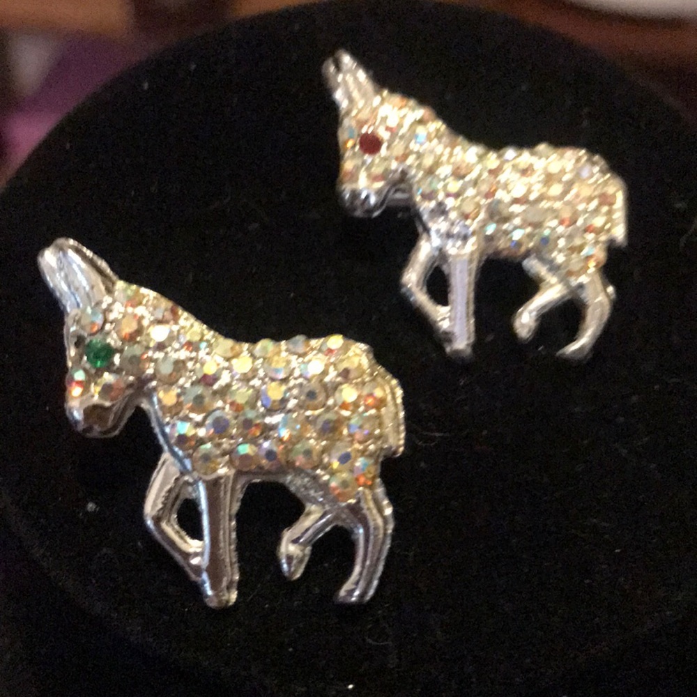 Vintage donkey pins
